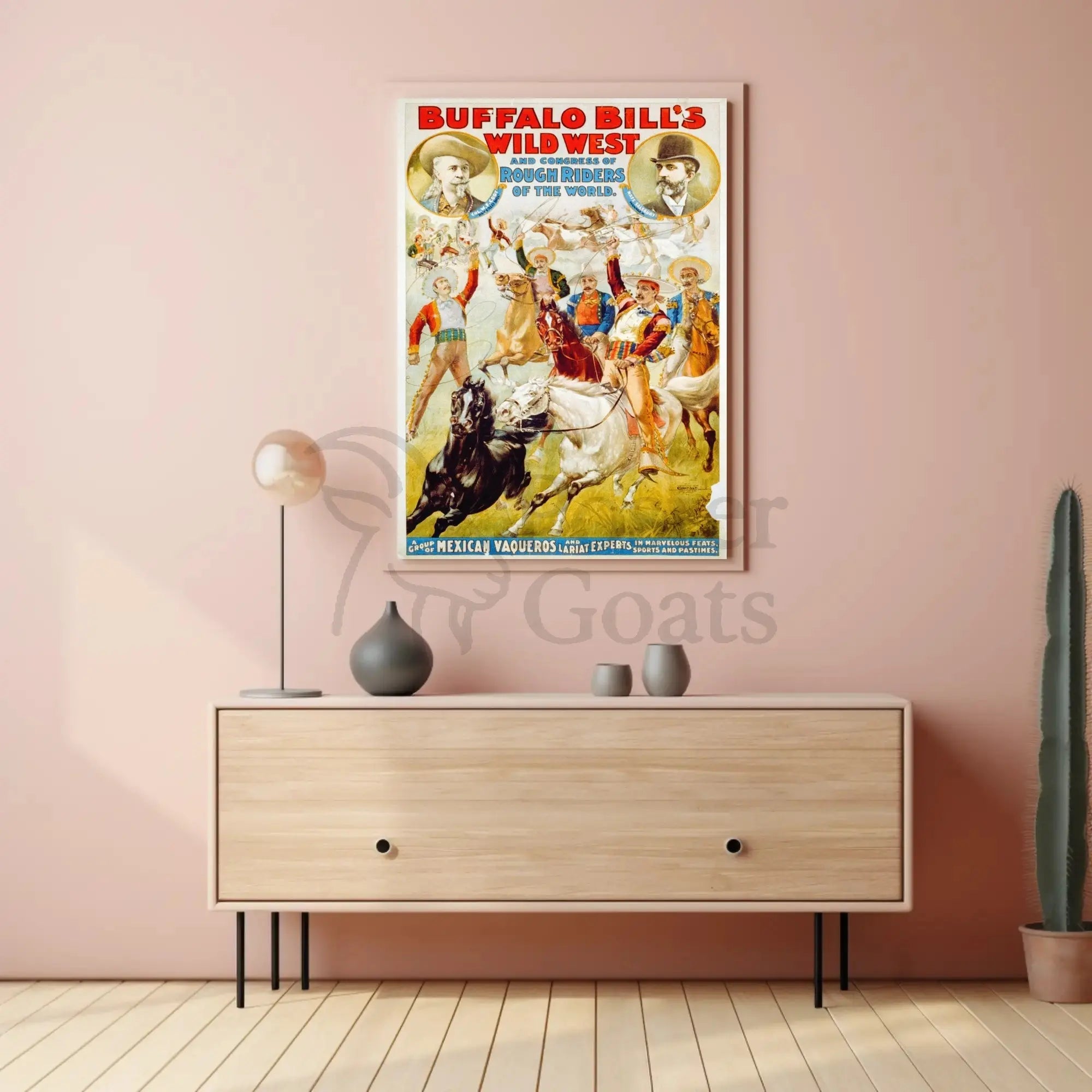 Buffalo Bill Wild West Show Cultural Heritage Poster PosterGoat