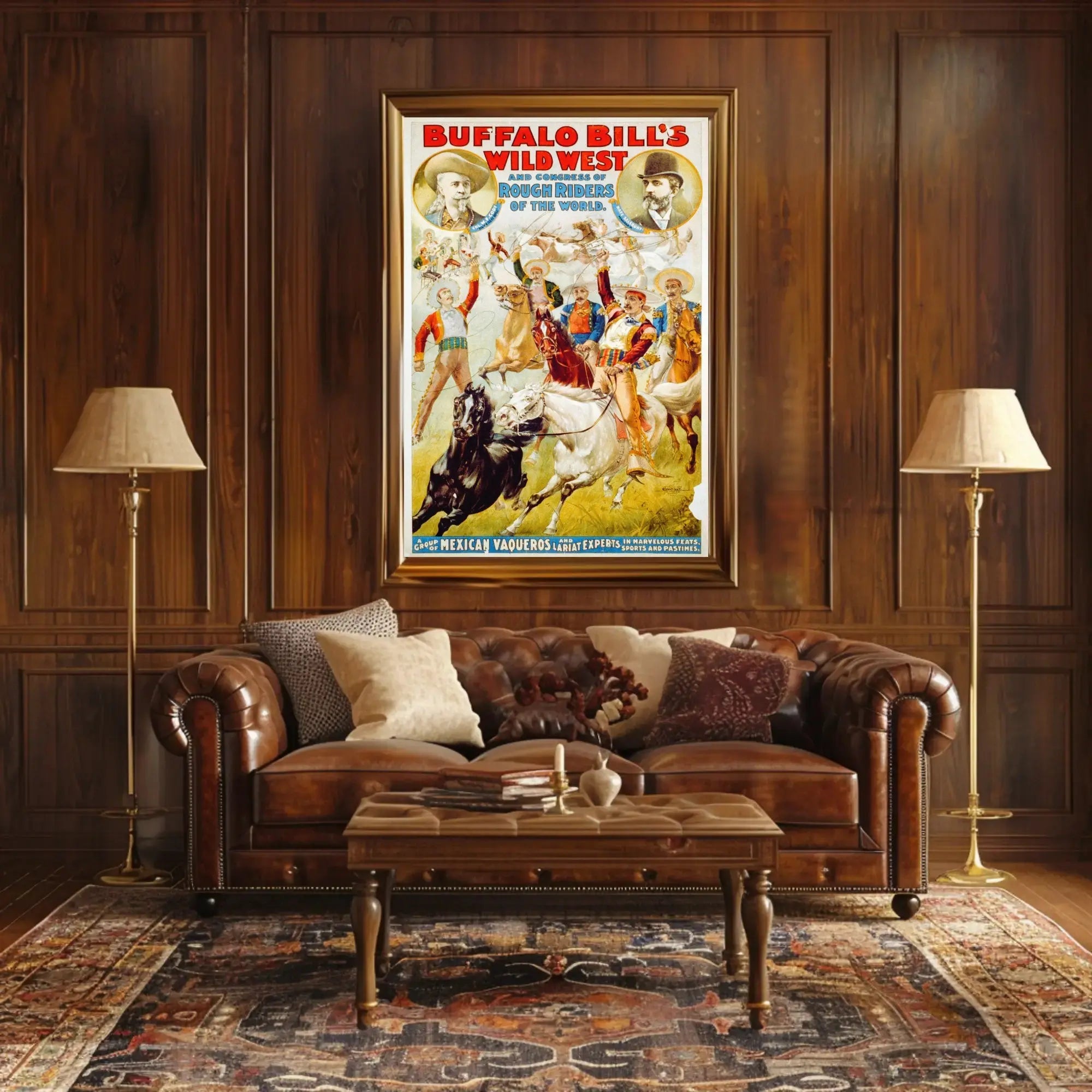 Buffalo Bill Wild West Show Cultural Heritage Poster PosterGoat