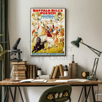 Buffalo Bill Wild West Show Cultural Heritage Poster PosterGoat