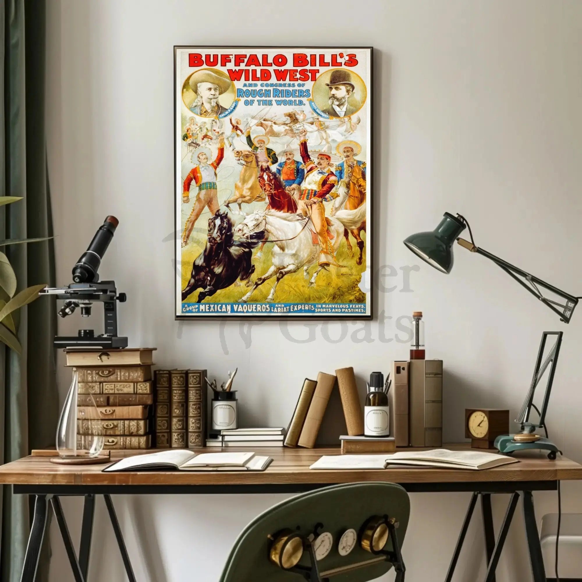 Buffalo Bill Wild West Show Cultural Heritage Poster PosterGoat