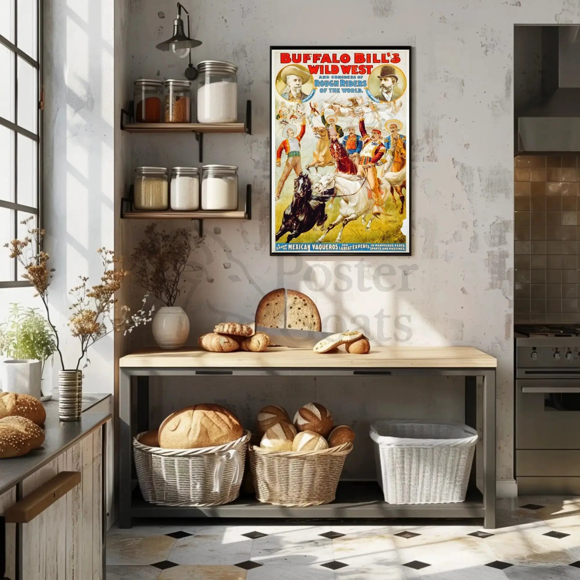 Buffalo Bill Wild West Show Cultural Heritage Poster PosterGoat
