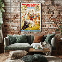Buffalo Bill Wild West Show Cultural Heritage Poster PosterGoat