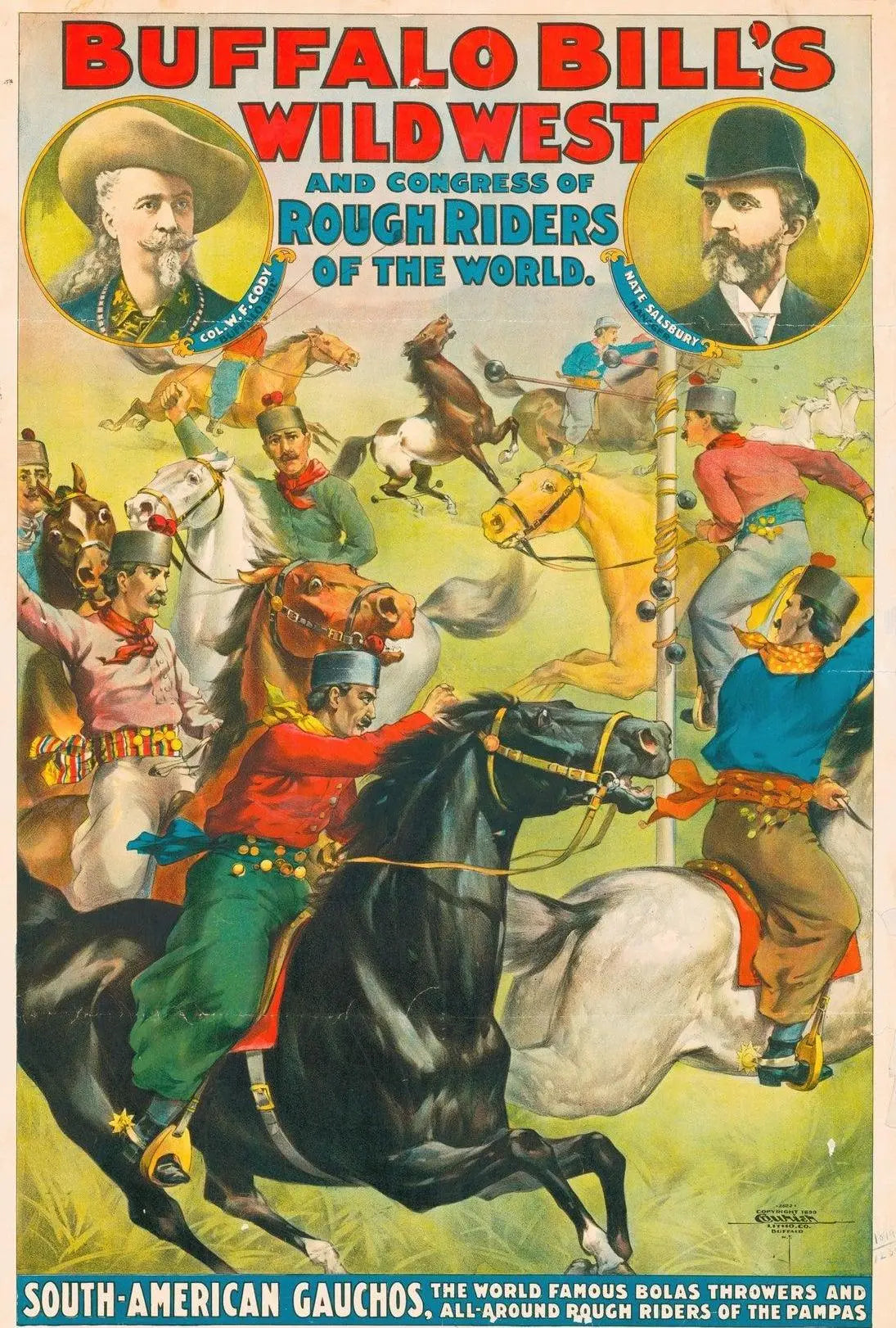 Buffalo Bill Wild West Vintage Poster Wall Art Print PosterGoat