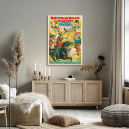 Buffalo Bill Wild West Vintage Poster Wall Art Print PosterGoat