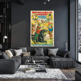 Buffalo Bill Wild West Vintage Poster Wall Art Print PosterGoat