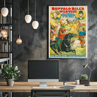 Buffalo Bill Wild West Vintage Poster Wall Art Print PosterGoat