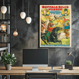 Buffalo Bill Wild West Vintage Poster Wall Art Print PosterGoat