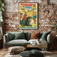 Buffalo Bill Wild West Vintage Poster Wall Art Print PosterGoat