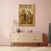 Buffalo Bill and Sitting Bull Historical Poster Print PosterGoat