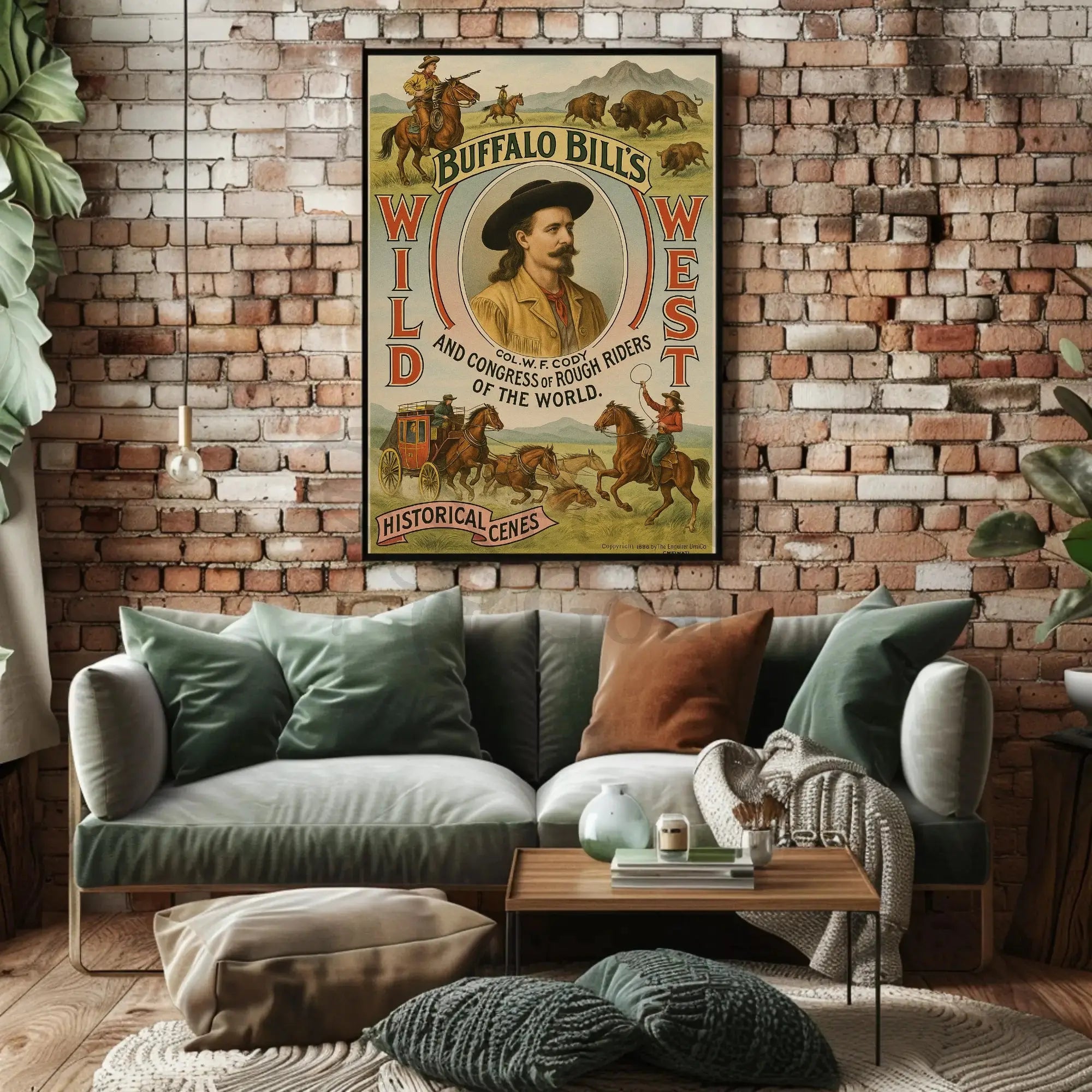 Buffalo Bill's Wild West Adventure Vintage Poster Print PosterGoat