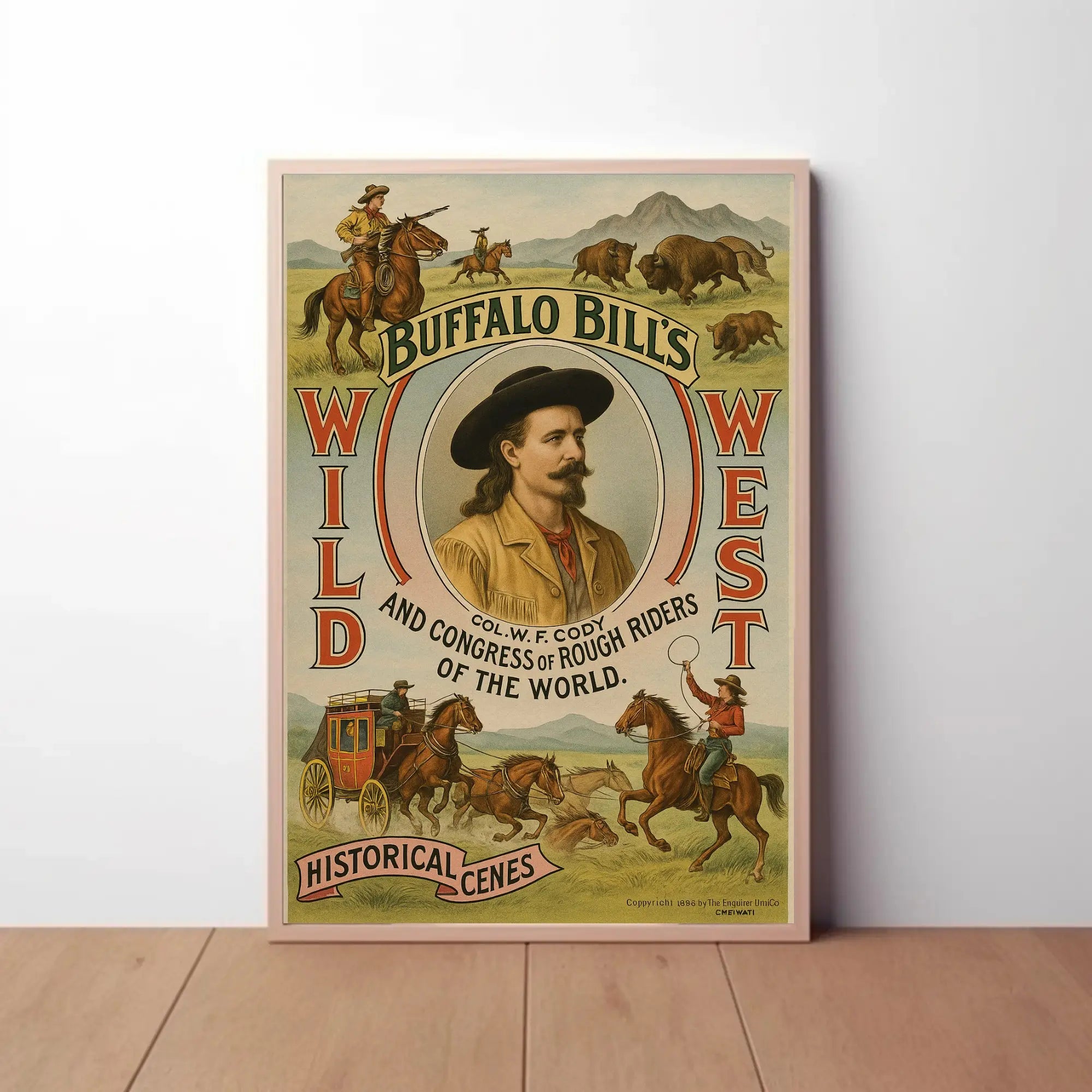 Buffalo Bill's Wild West Adventure Vintage Poster Print PosterGoat