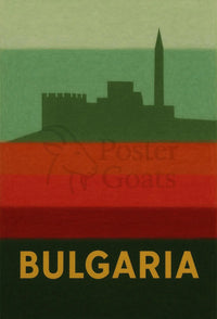 Bulgaria Fortress Heritage Vintage Travel Poster PosterGoat