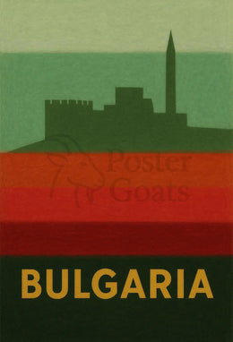 Bulgaria Fortress Heritage Vintage Travel Poster PosterGoat