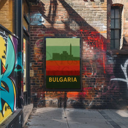 Bulgaria Fortress Heritage Vintage Travel Poster PosterGoat
