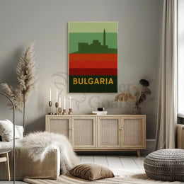 Bulgaria Fortress Heritage Vintage Travel Poster PosterGoat