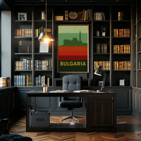 Bulgaria Fortress Heritage Vintage Travel Poster PosterGoat