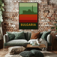Bulgaria Fortress Heritage Vintage Travel Poster PosterGoat