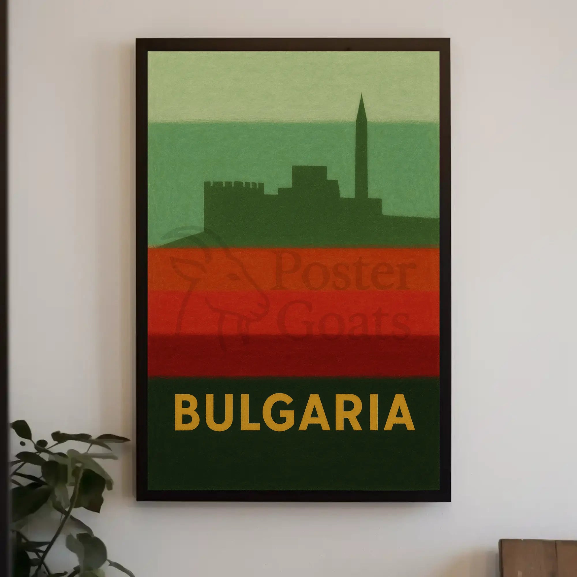 Bulgaria Fortress Heritage Vintage Travel Poster PosterGoat