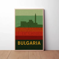 Bulgaria Fortress Heritage Vintage Travel Poster PosterGoat