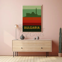 Bulgaria Fortress Heritage Vintage Travel Poster PosterGoat