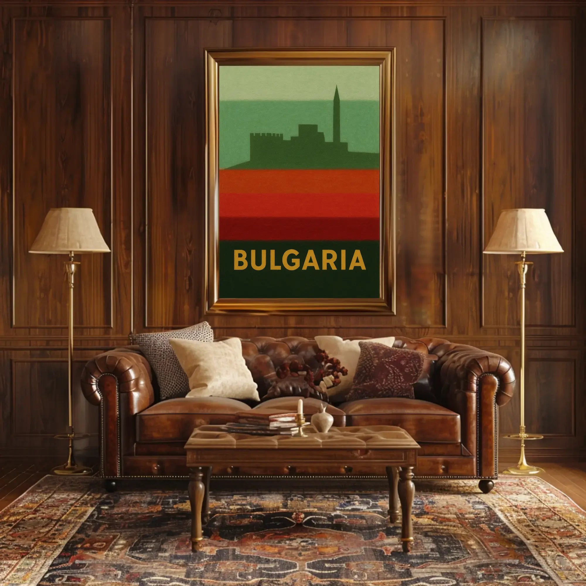 Bulgaria Fortress Heritage Vintage Travel Poster PosterGoat
