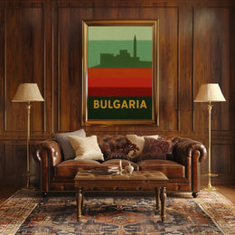 Bulgaria Fortress Heritage Vintage Travel Poster PosterGoat