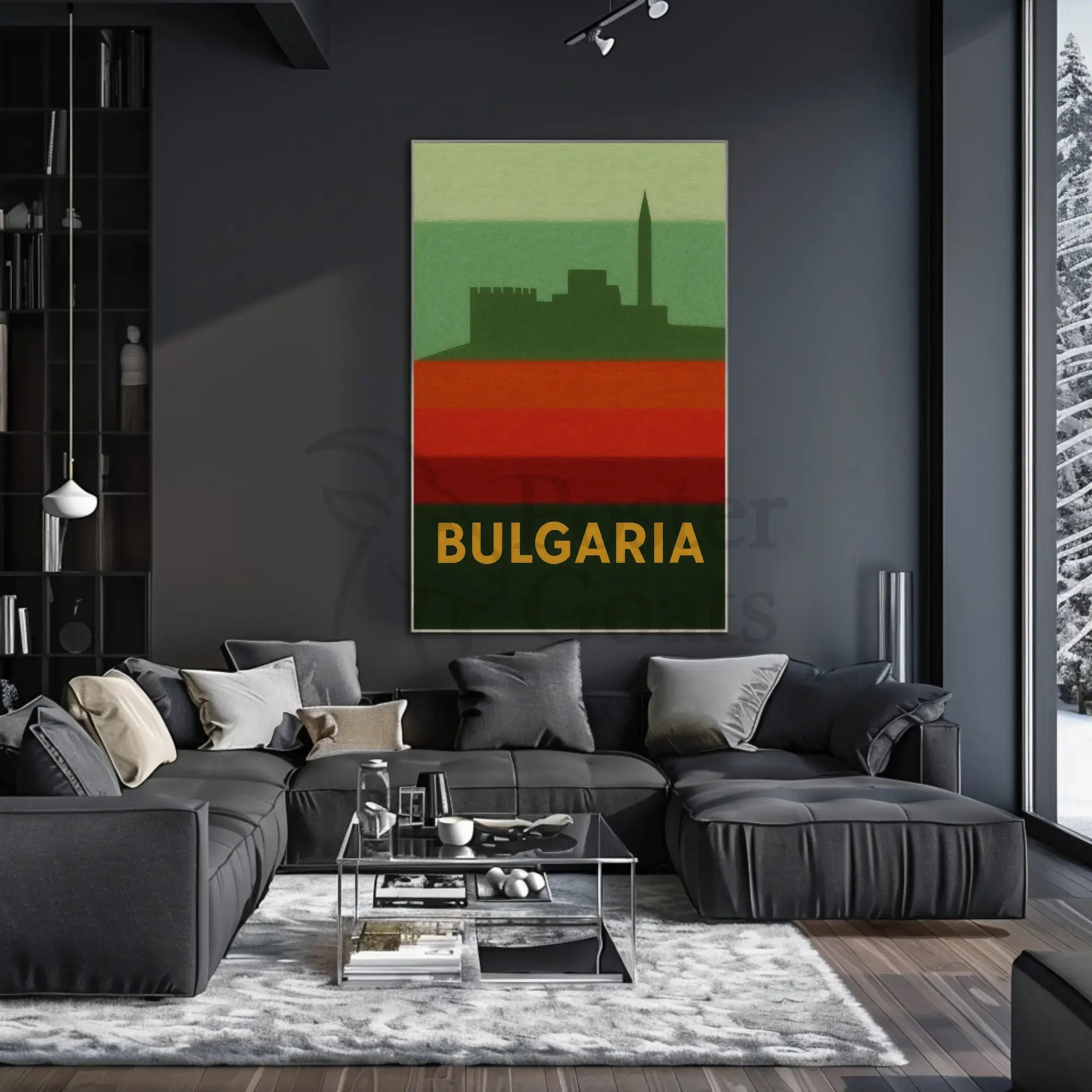Bulgaria Fortress Heritage Vintage Travel Poster PosterGoat