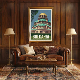 Bulgaria's Iconic Alexander Nevsky Cathedral Poster PosterGoat