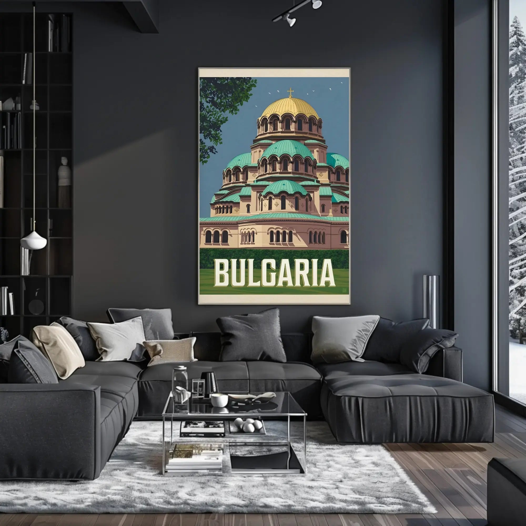 Bulgaria's Iconic Alexander Nevsky Cathedral Poster PosterGoat