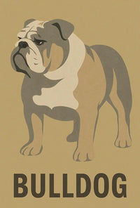 Bulldog Minimalist Art for Dog Breed Poster PosterGoat