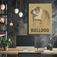 Bulldog Minimalist Art for Dog Breed Poster PosterGoat