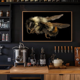Bumblebee Close-Up Detail Captivates Animal Poster PosterGoat
