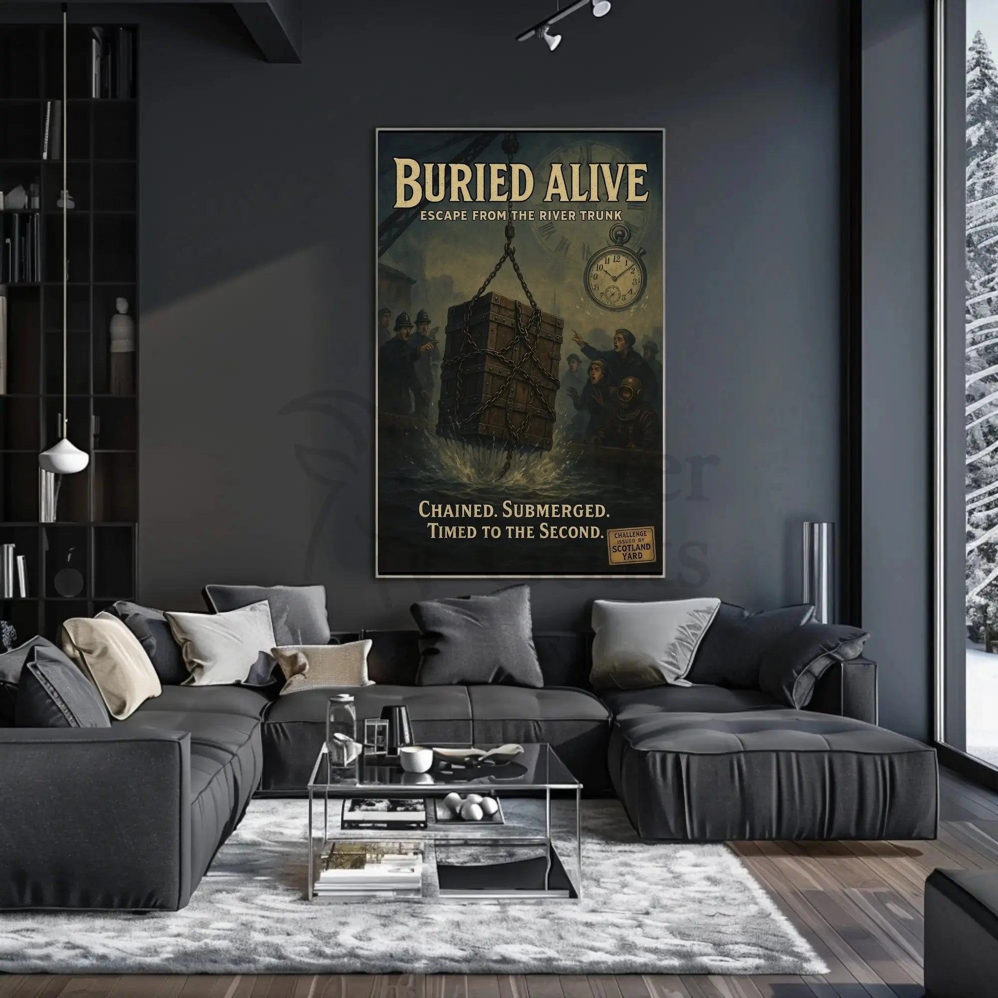 Buried Alive Escape Artistry Historical Poster PosterGoat