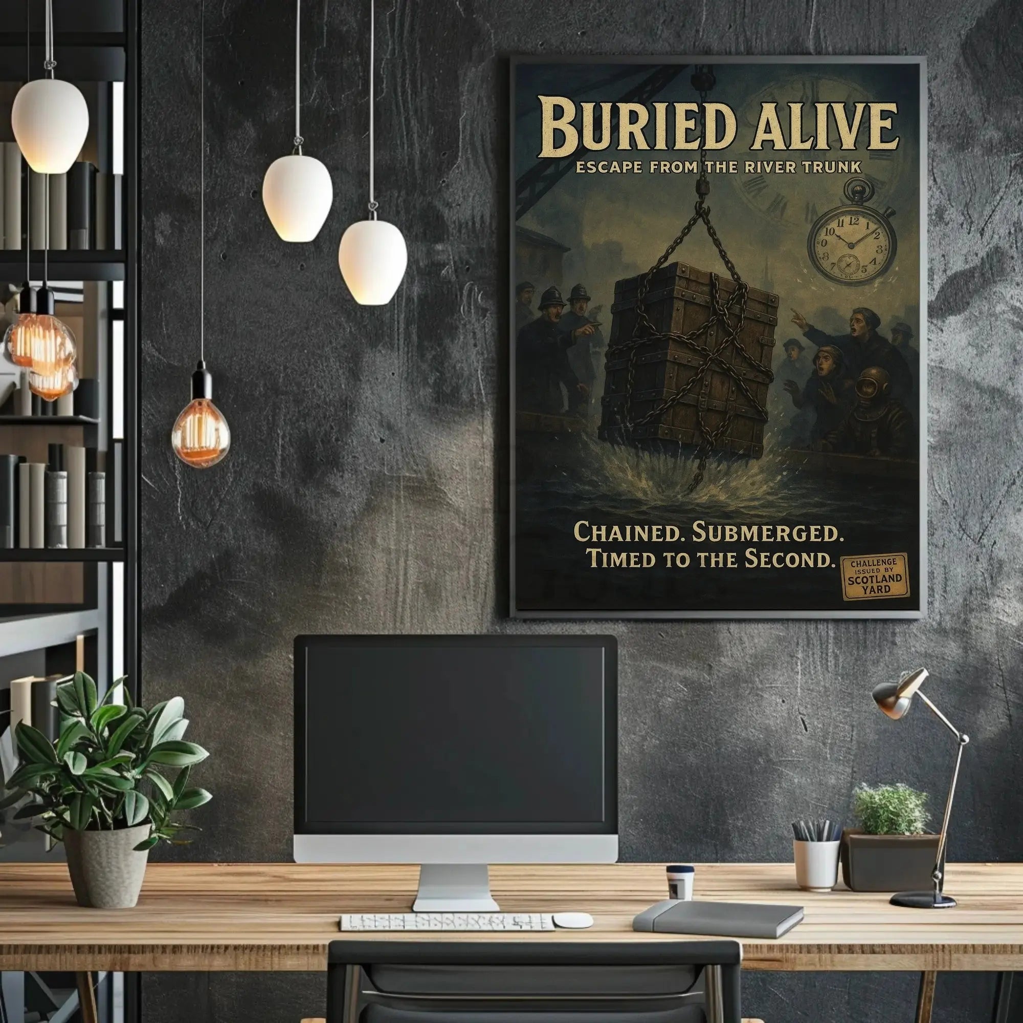 Buried Alive Escape Artistry Historical Poster PosterGoat