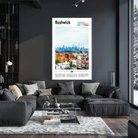 Bushwick Skyline Art Print Modern Cityscape Travel Poster PosterGoat
