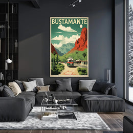 Bustamante Scenic Travel Poster PosterGoat