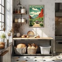 Bustamante Scenic Travel Poster PosterGoat