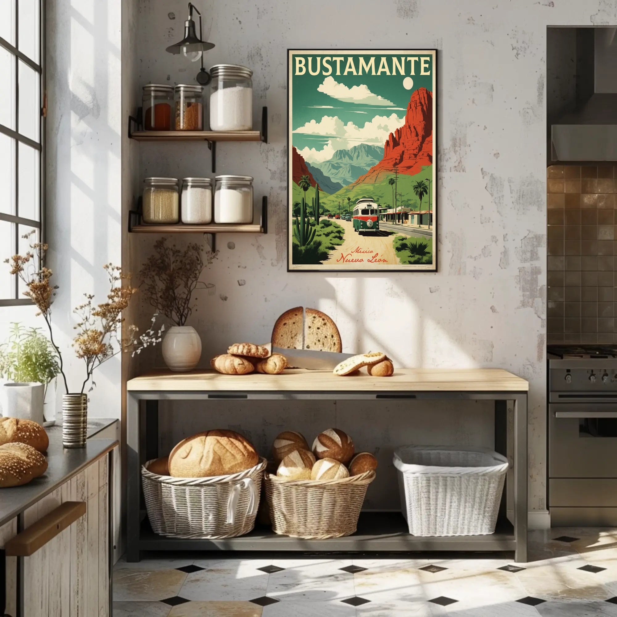 Bustamante Scenic Travel Poster PosterGoat