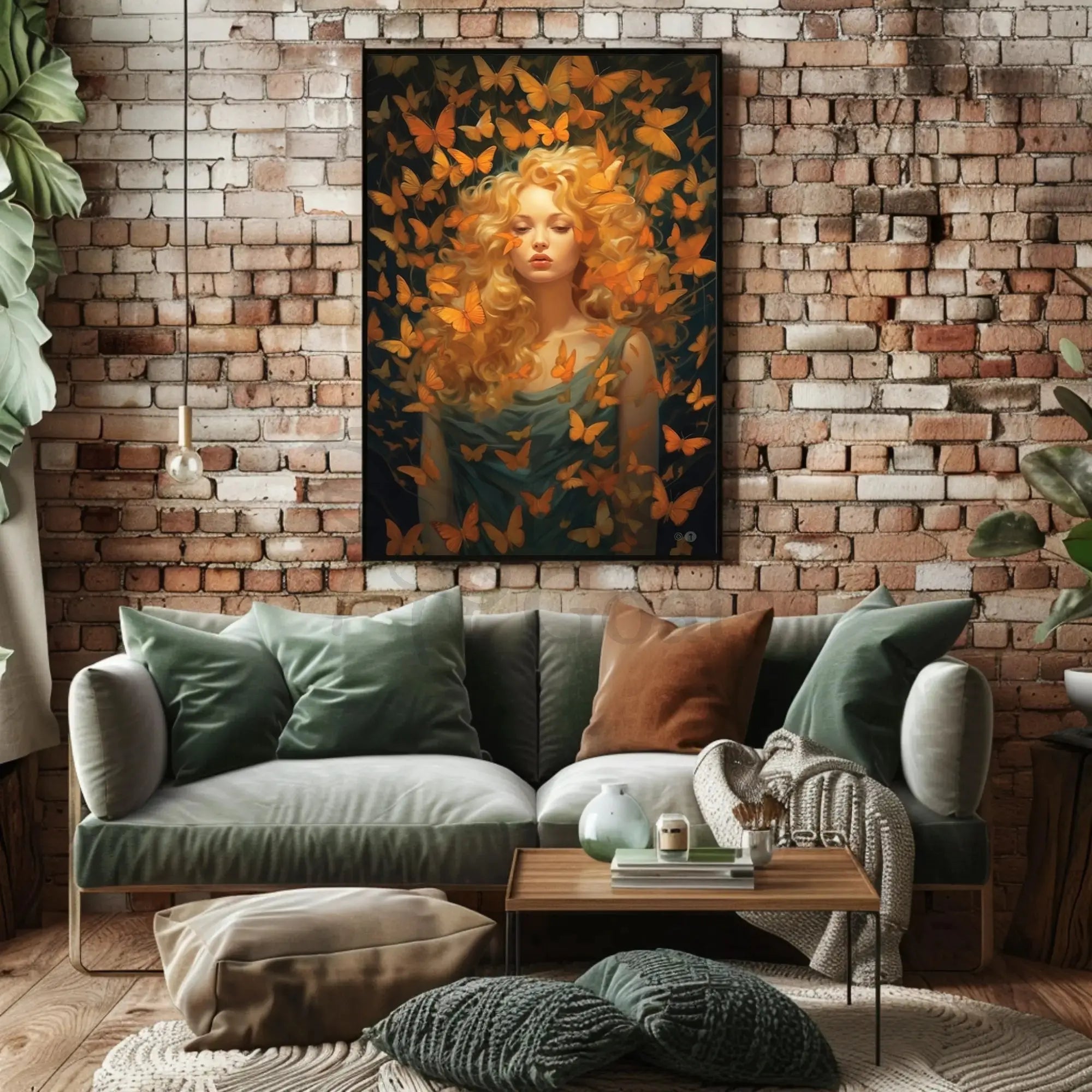 Butterfly Dreamscape Fantasy Art Poster PosterGoat