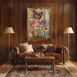 Butterfly Garden Dreamscape Artistic Poster PosterGoat