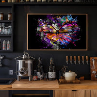 Butterfly Harmony Transformation Abstract Poster PosterGoat