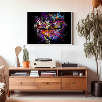 Butterfly Harmony Transformation Abstract Poster PosterGoat