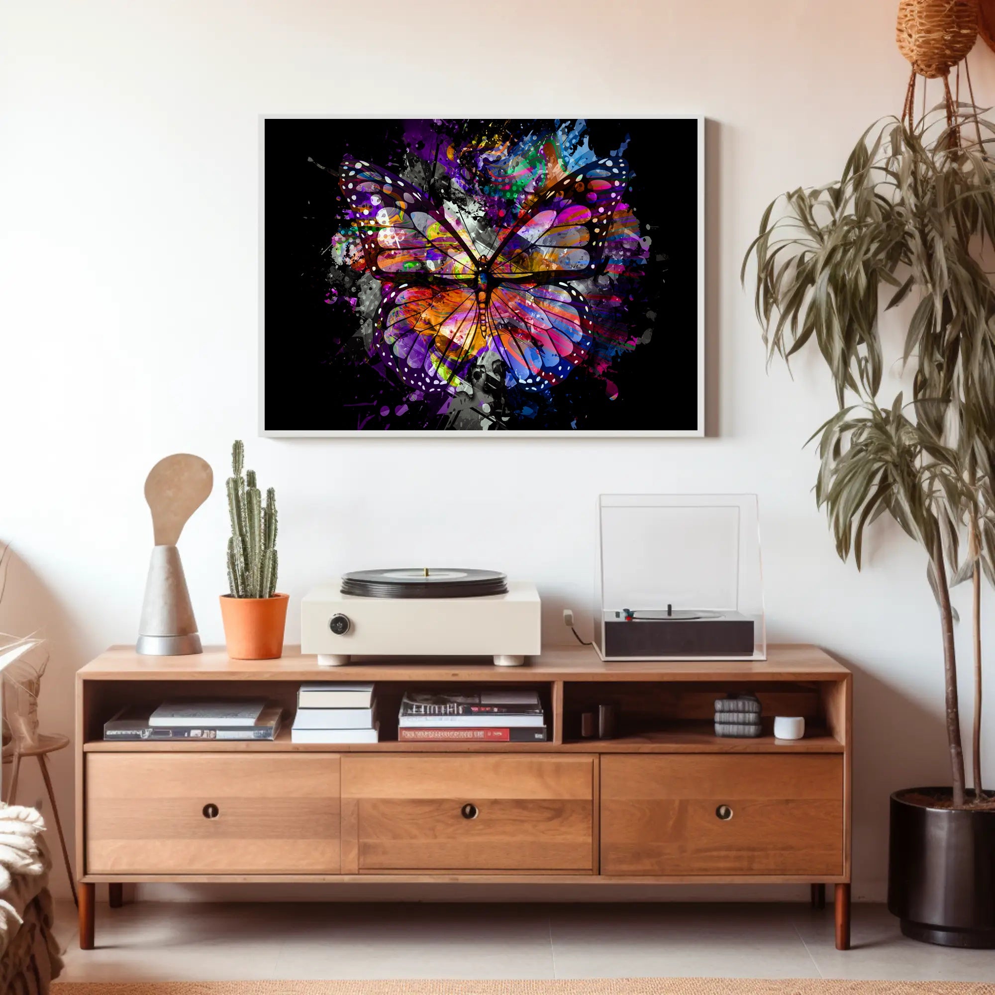 Butterfly Harmony Transformation Abstract Poster PosterGoat