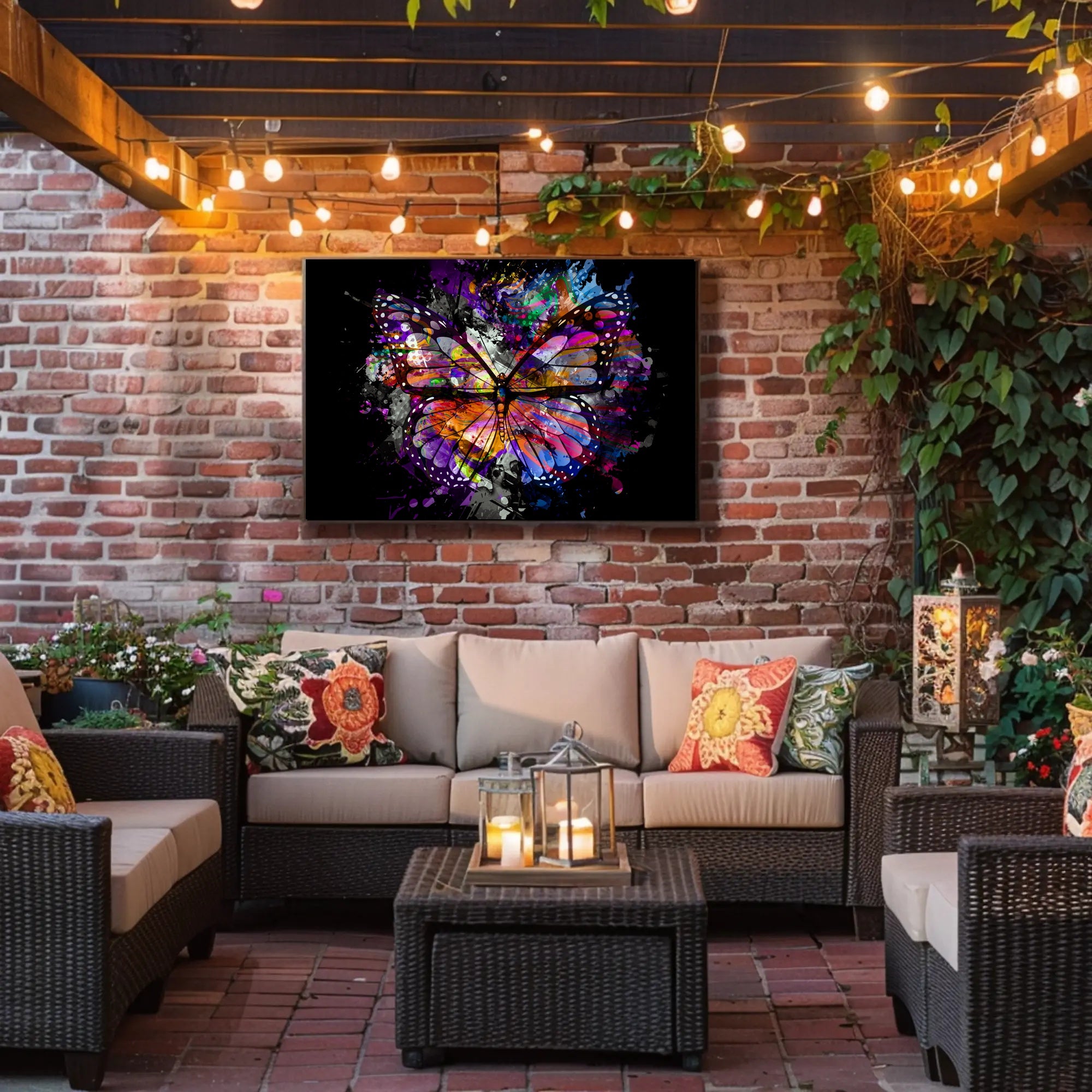 Butterfly Harmony Transformation Abstract Poster PosterGoat