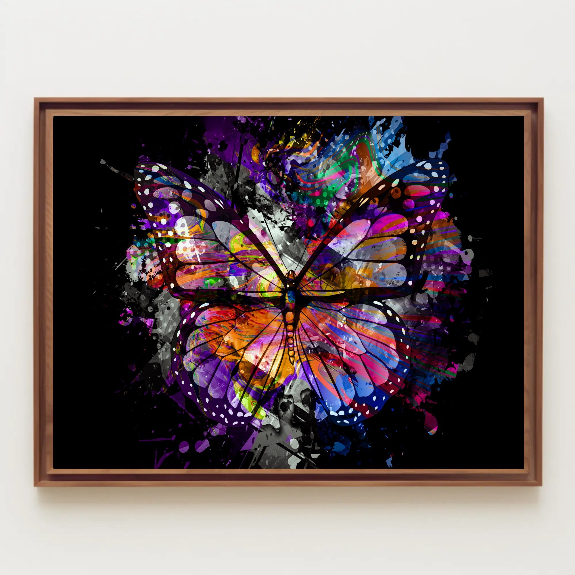 Butterfly Harmony Transformation Abstract Poster PosterGoat