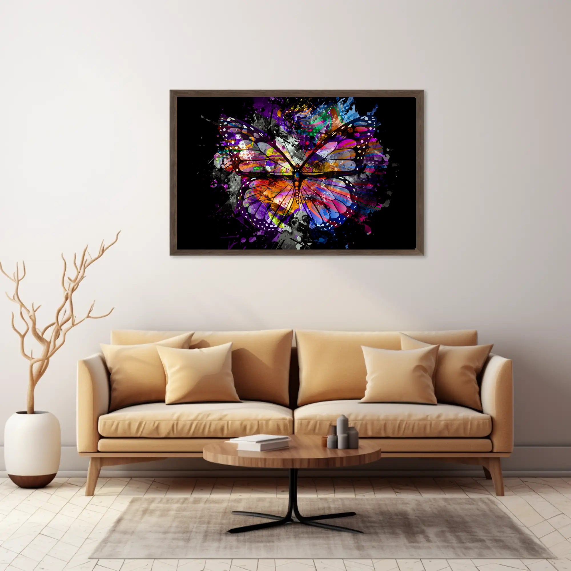 Butterfly Harmony Transformation Abstract Poster PosterGoat