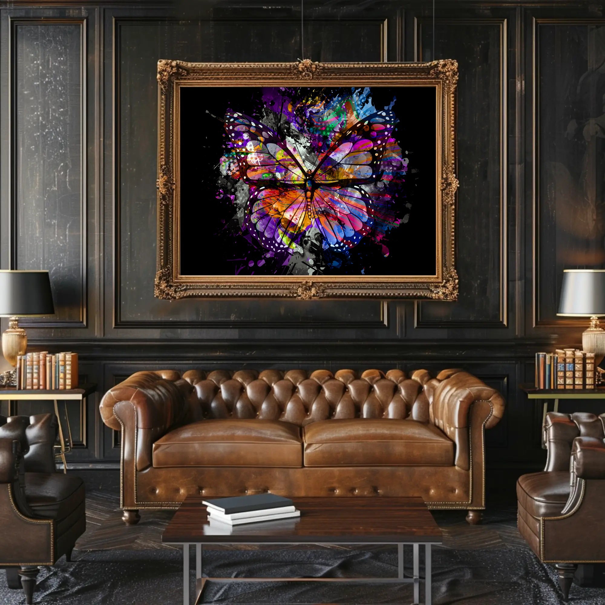 Butterfly Harmony Transformation Abstract Poster PosterGoat