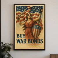 Buy War Bonds Propaganda WWII Poster PosterGoat