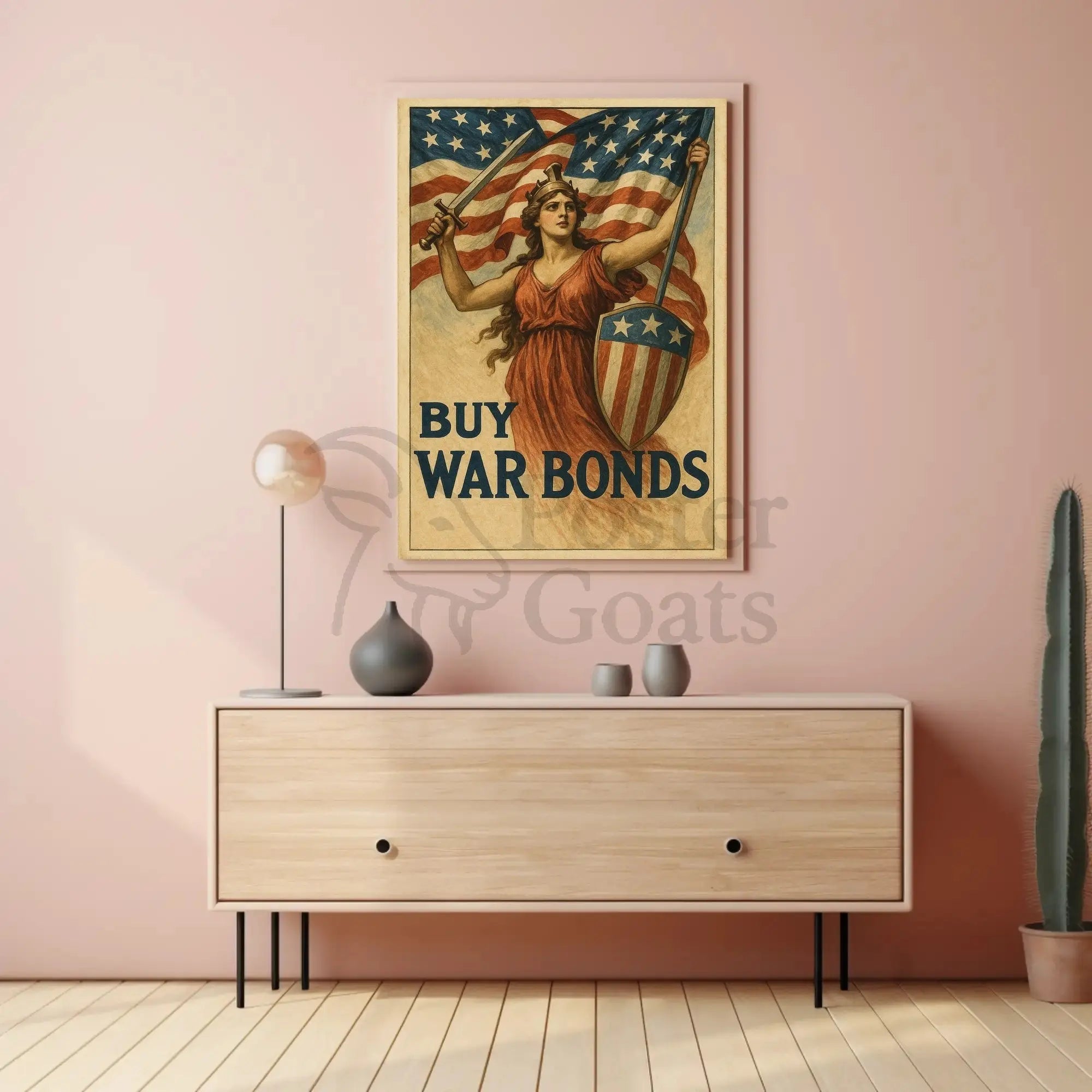Buy War Bonds Propaganda WWII Poster PosterGoat