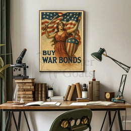 Buy War Bonds Propaganda WWII Poster PosterGoat